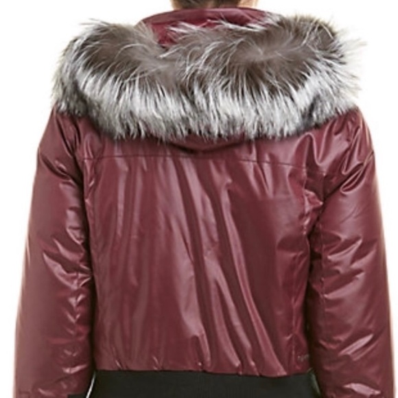 Spyder Bella genuine fox fur trim waterproof down ski jacket - Picture 3 of 14